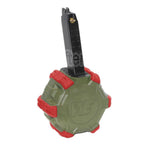 WE (WE-TECH) 350 Billes Gaz Chargeur Tambour Convient pour G17 G18C G-Série GBB Pistolet Airsoft