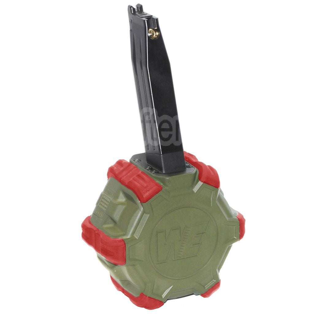 WE (WE-TECH) 350 Billes Gaz Chargeur Tambour Convient pour Hi-Capa GBB Pistolet Airsoft
