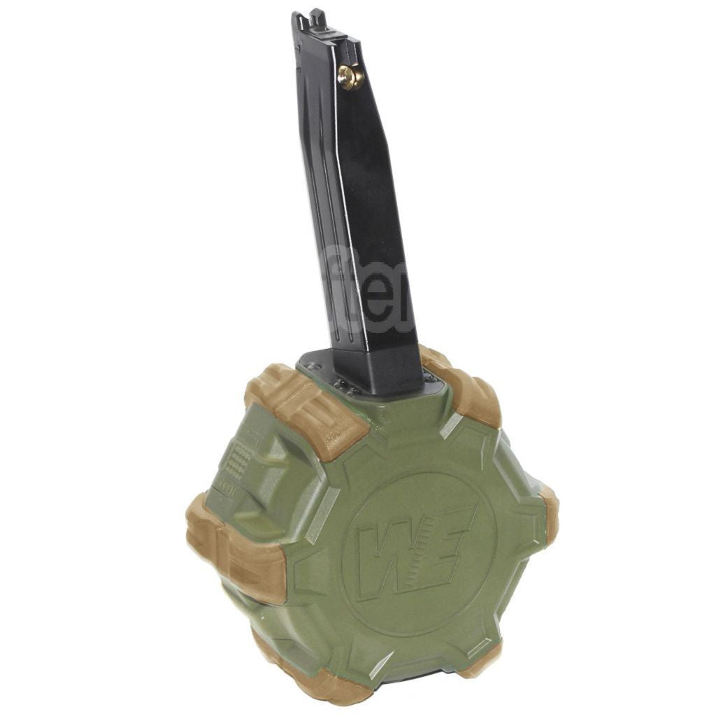 WE (WE-TECH) 350 Billes Gaz Chargeur Tambour Convient pour Hi-Capa GBB Pistolet Airsoft