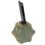 WE (WE-TECH) 350 Billes Gaz Chargeur Tambour Convient pour EMG SAI Red / AW NE Série / WE Single Stack 1911 GBB Pistolet Airsoft