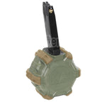 WE (WE-TECH) 350 Billes Gaz Chargeur Tambour Convient pour AW MB Série / KJW / WE / Tokyo Marui M9 M92 GBB Pistolet Airsoft