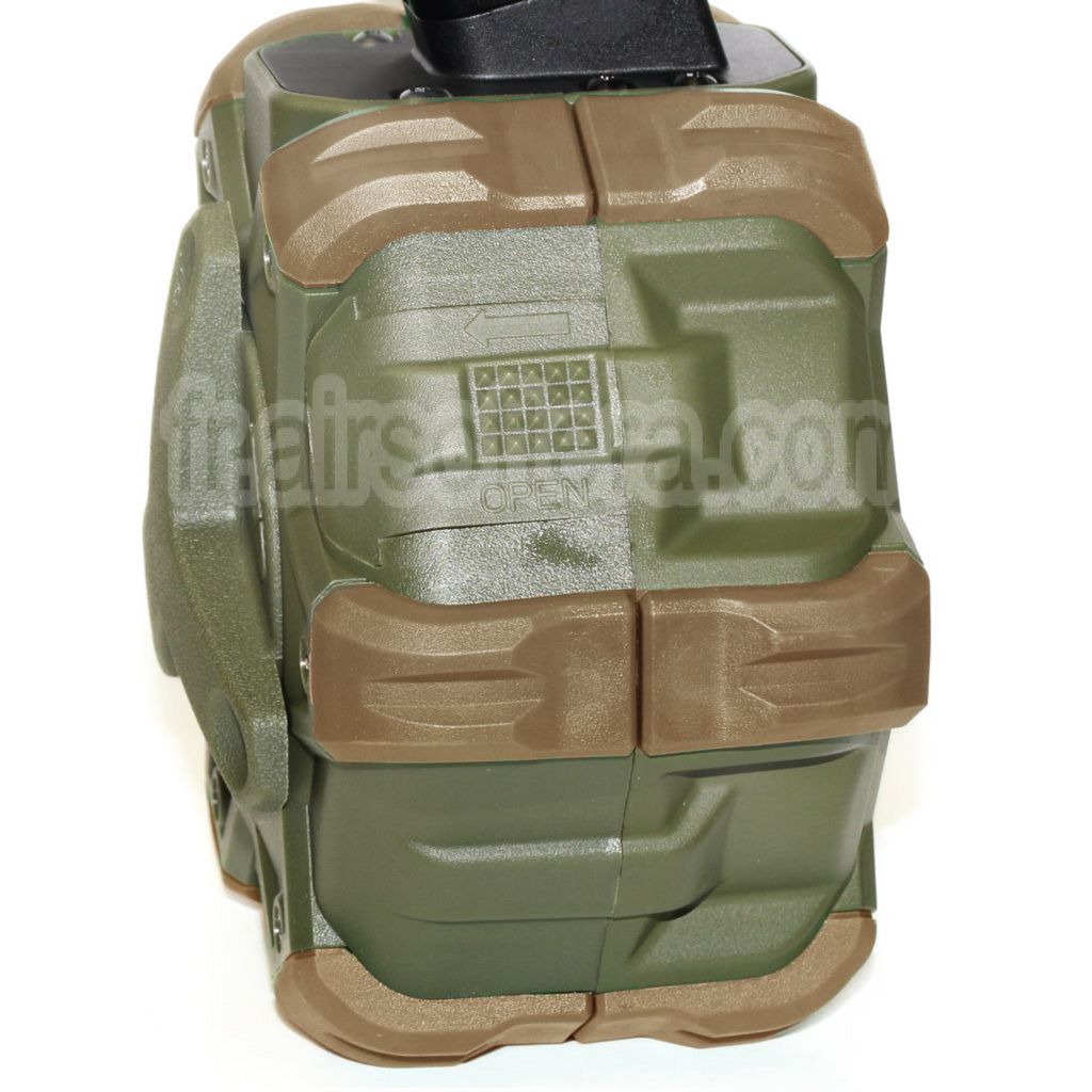 WE (WE-TECH) 350 Billes Gaz Chargeur Tambour Convient pour WE (WE-TECH) AP APACHE MP5 Série GBB Fusil Airsoft