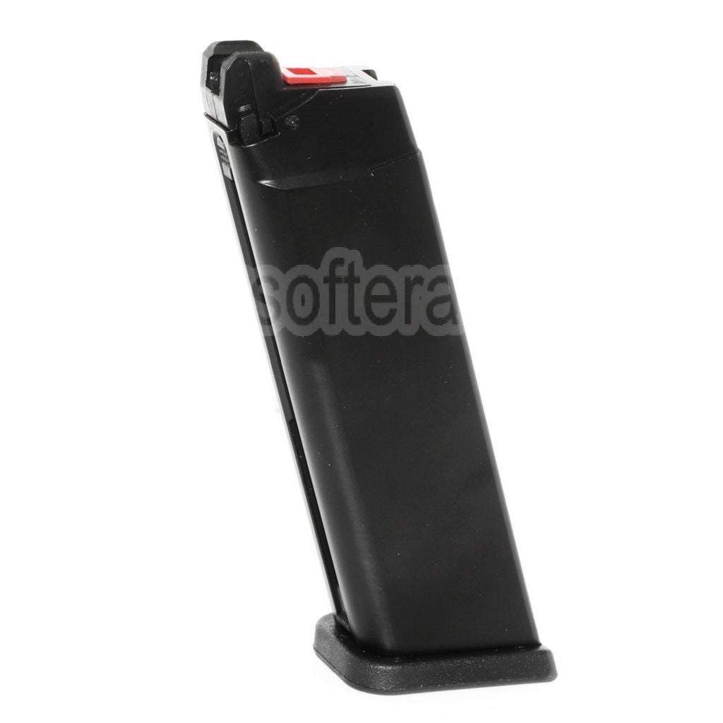 WE (WE-TECH) 26 Billes Galaxy Gaz Chargeur Convient pour WE MOS Optic Ready Slide Version EMG SAI BLU AW VX7 VX9 G17 G19 Série GBB Pistolet Airsoft Noir