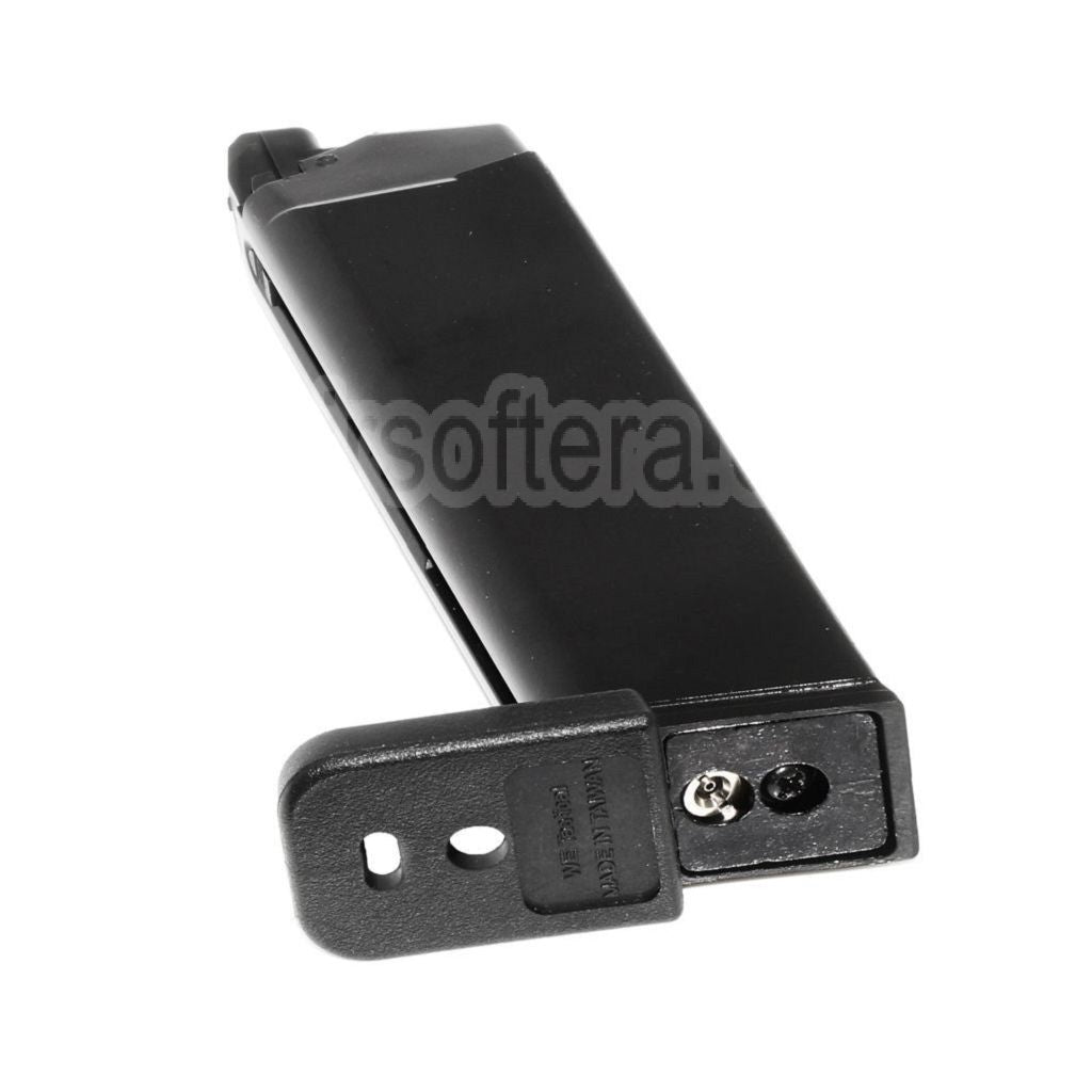 WE (WE-TECH) 26 Billes Galaxy Gaz Chargeur Convient pour WE MOS Optic Ready Slide Version EMG SAI BLU AW VX7 VX9 G17 G19 Série GBB Pistolet Airsoft Noir