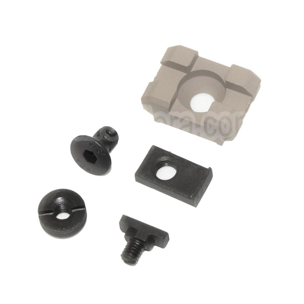 5KU B-2M 1-Slot 20mm Rail Section avec Vis Convient pour Système de Montage M-LOK