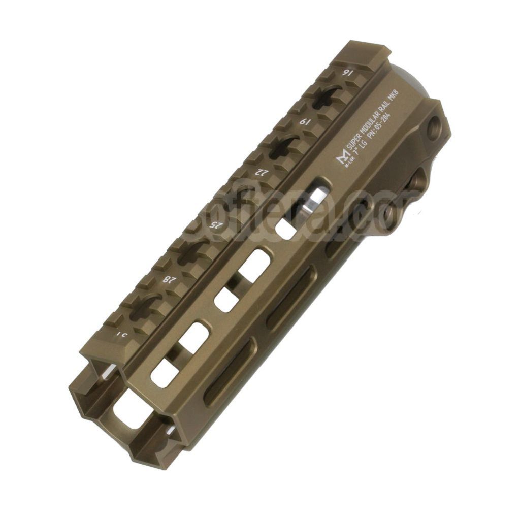 5KU 7 pouces MK8 M-LOK Rail de Garde-Main adapté pour Tokyo Marui AEG GBB MWS M4 Fusil Airsoft