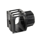 5KU CNC Aluminium LAF-24 Style Frein de Bouche Cache-Flamme Convient pour + 24mm CW sens horaire Fileté Canon Fusil Airsoft Noir