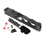 5KU CNC RMR Ready Canon Glissière Set Convient pour Tokyo Marui G17 Série GBB Pistolet Airsoft Noir
