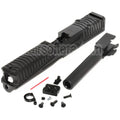 5KU CNC RMR Cut Canon Glissière Set Convient pour Tokyo Marui G17 Série GBB Pistolet Airsoft Noir