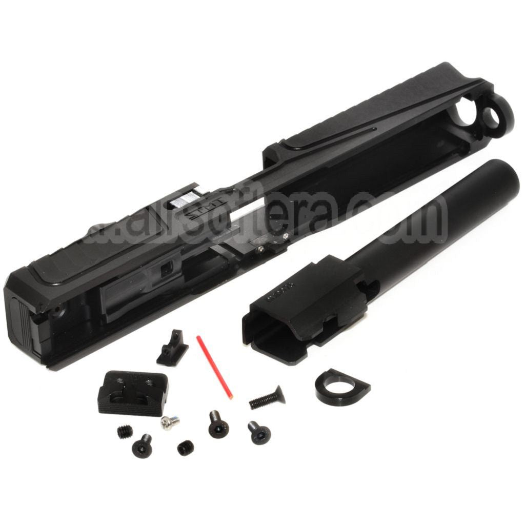 5KU CNC RMR Cut Canon Glissière Set Convient pour Tokyo Marui G17 Série GBB Pistolet Airsoft Noir