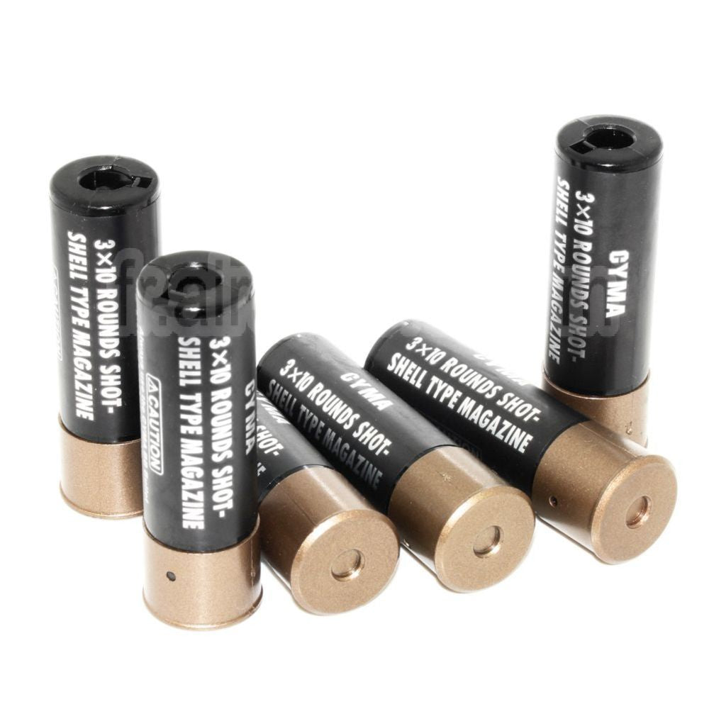 CYMA 6pièces Pack (30 Billes each) Chasse Cartouche Chargeur Convient pour CYMA / Double-Eagle / Tokyo Marui Shotgun Airsoft