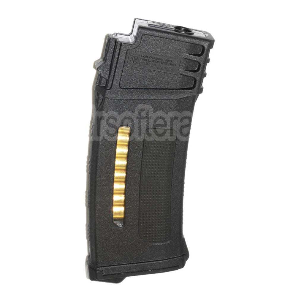 PTS 120 Billes EPM-G Mid-Cap Enhanced Polymère Chargeur Convient pour G36 Série AEG Fusil Airsoft Noir