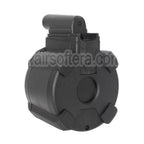 BATTLEAXE 1400 Billes Électrique Chargeur Tambour Convient pour CYMA Golden Eagle Double Eagle Tokyo Marui M870 Shotgun Airsoft Noir