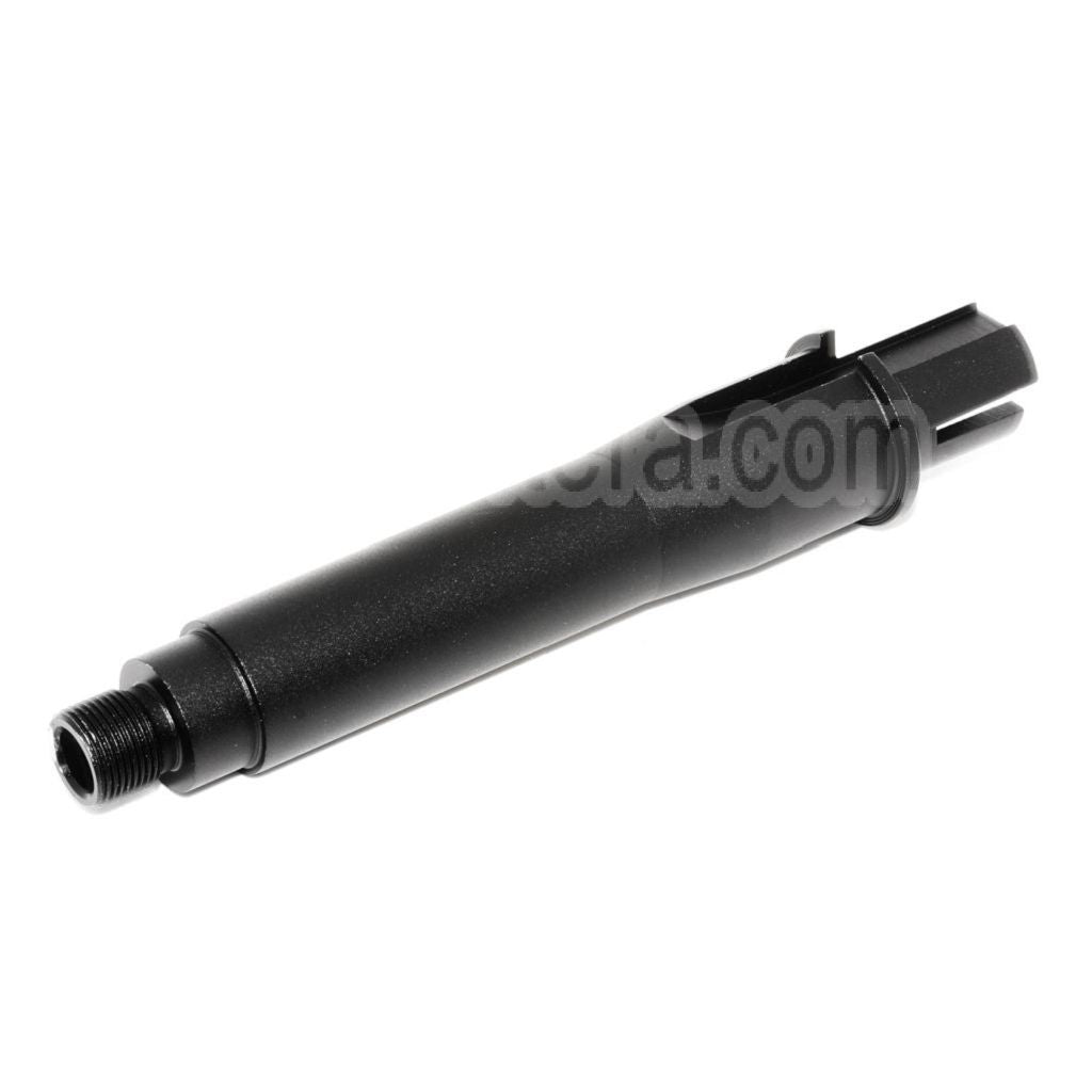 CYMA 4.5 Pouces Aluminium Court Canon Extérieur Conjonction Tube -14mm CCW sens antihoraire Convient pour M4 M16 AEG Fusil Airsoft Noir