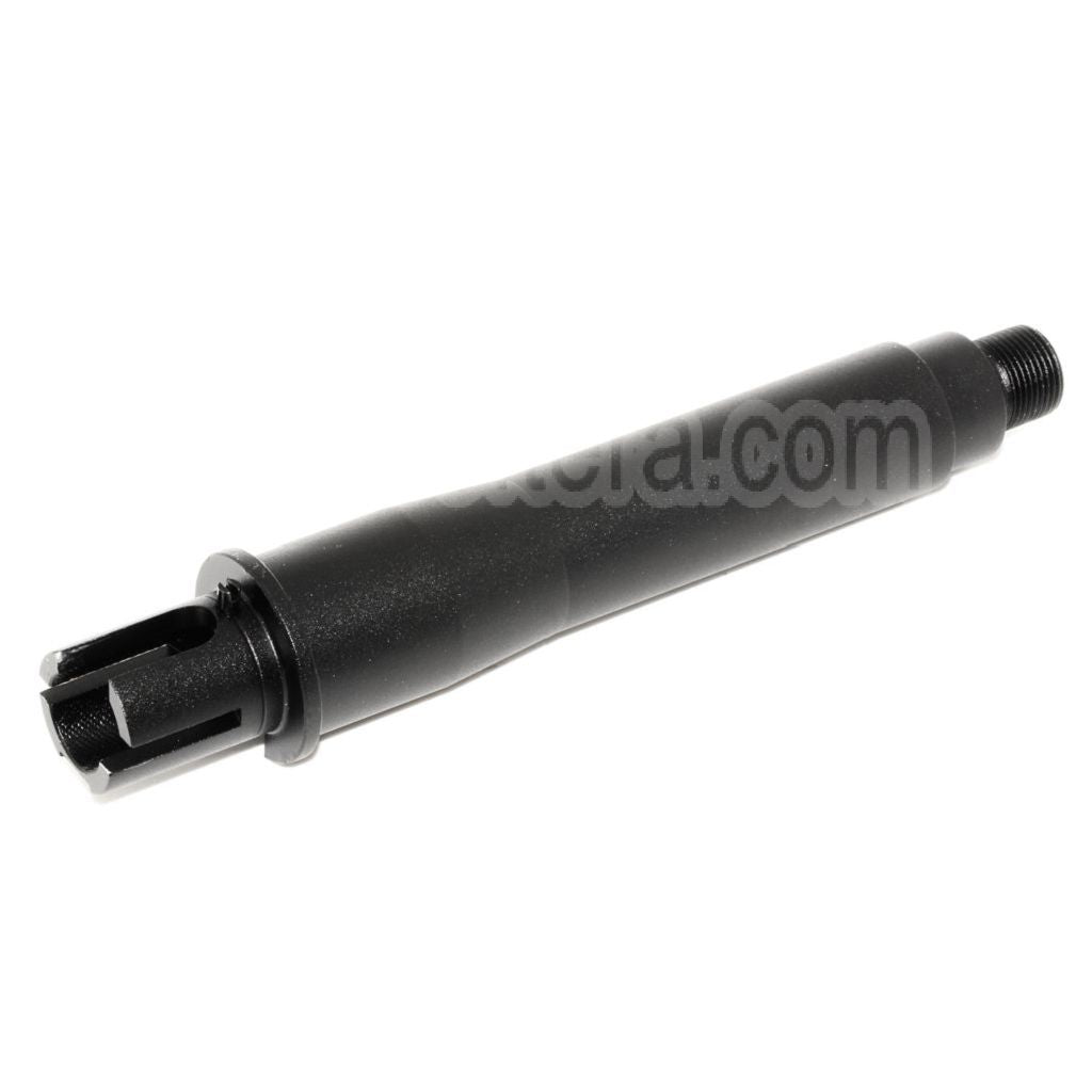 CYMA 4.5 Pouces Aluminium Court Canon Extérieur Conjonction Tube -14mm CCW sens antihoraire Convient pour M4 M16 AEG Fusil Airsoft Noir