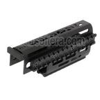 CYMA 155mm Aluminium Haut Bas RIS Rail de Garde-Main Convient pour D-Boys G&amp;P Classic Army E&amp;C AY CYMA AK Série AEG Fusil Airsoft Noir