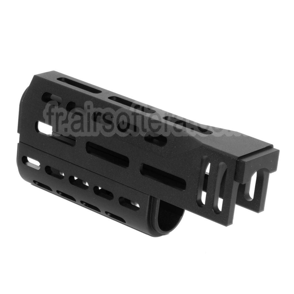 CYMA 155mm CNC Aluminium Haut Bas M-LOK Garde-Main Type-A Convient pour E&amp;L CYMA Tokyo Marui AK47 Série AEG Fusil Airsoft Noir