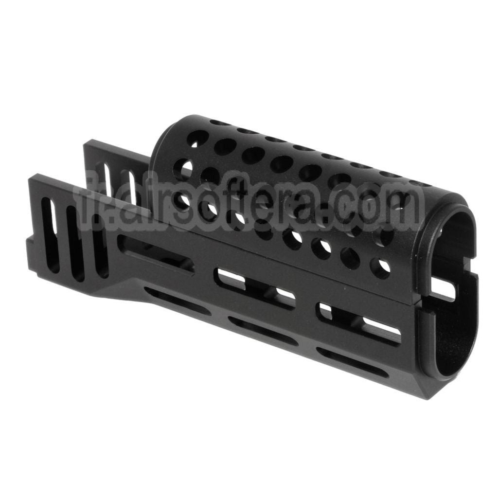 CYMA 155mm CNC Aluminum Haut Bas M-LOK Garde-Main Type-B Convient pour CYMA AK47 Série AEG Fusil Airsoft Noir