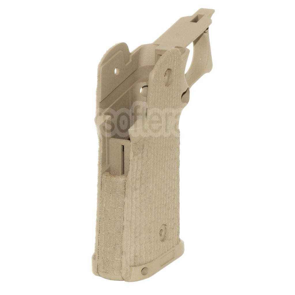 ARMY ARMAMENT Pointillé Pistolet Poignée Le Châssis Convient pour R501 Costa Carry Comp R601 TTI Combat Master EMG AW WE Tokyo Marui Hi-Capa Série GBB Pistolet Airsoft