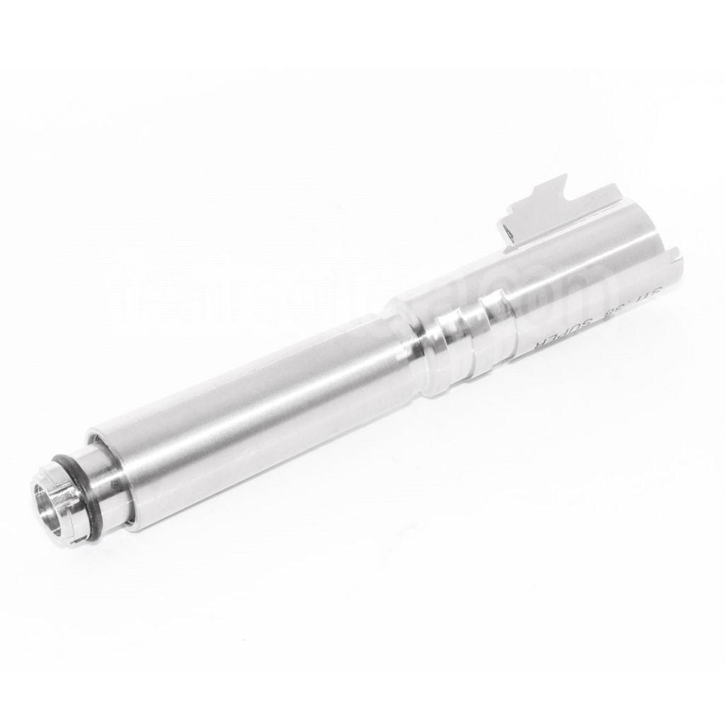 5KU 4.75 Pouces Comp-Ready Canon Extérieur Convient pour AW / WE / Tokyo Marui Hi-Capa 5.1 STI .38 SUPER Argent