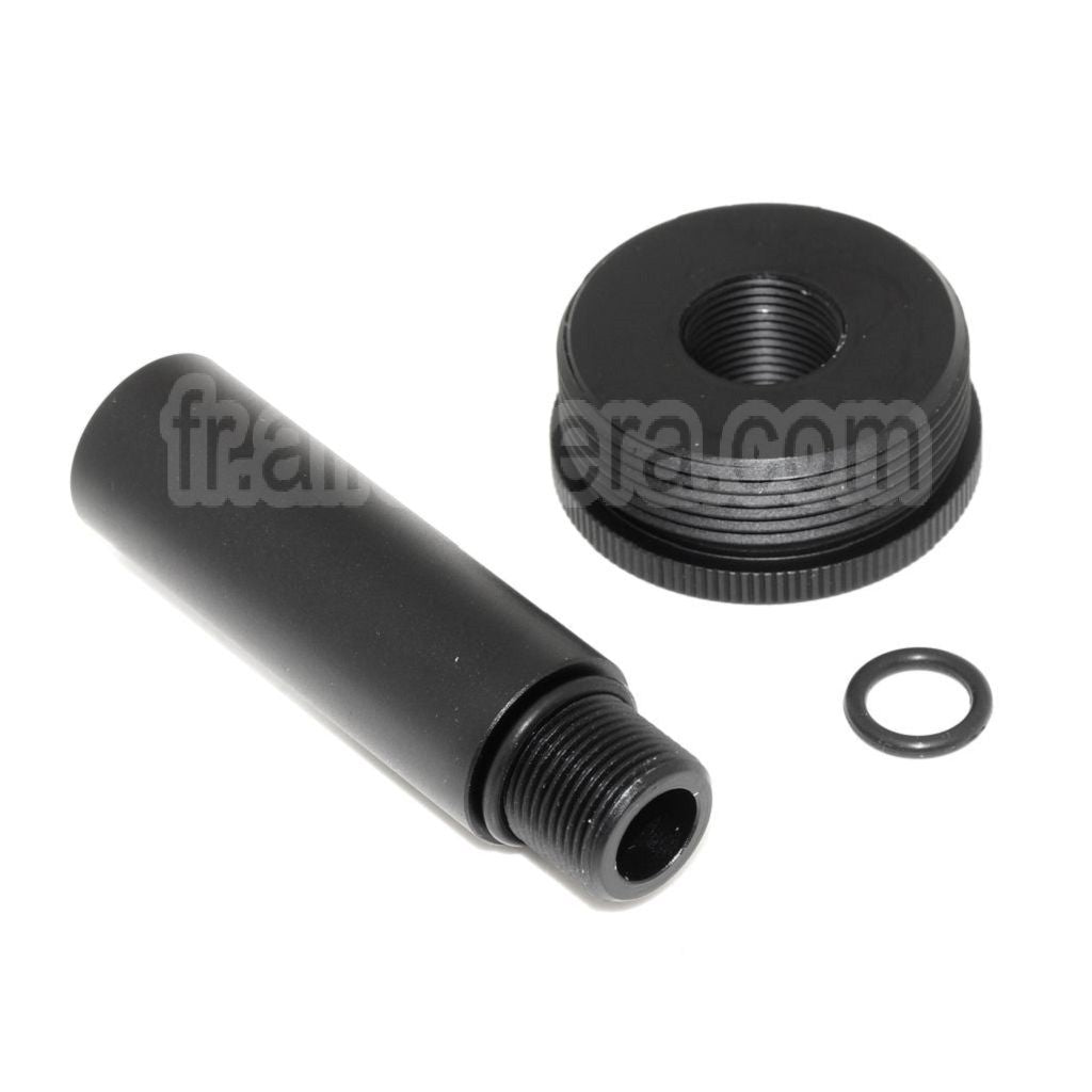 5KU DTK PUTNIK Mock Silencieux Traceur Adaptateur +36mm CW sens horaire Filetage Noir