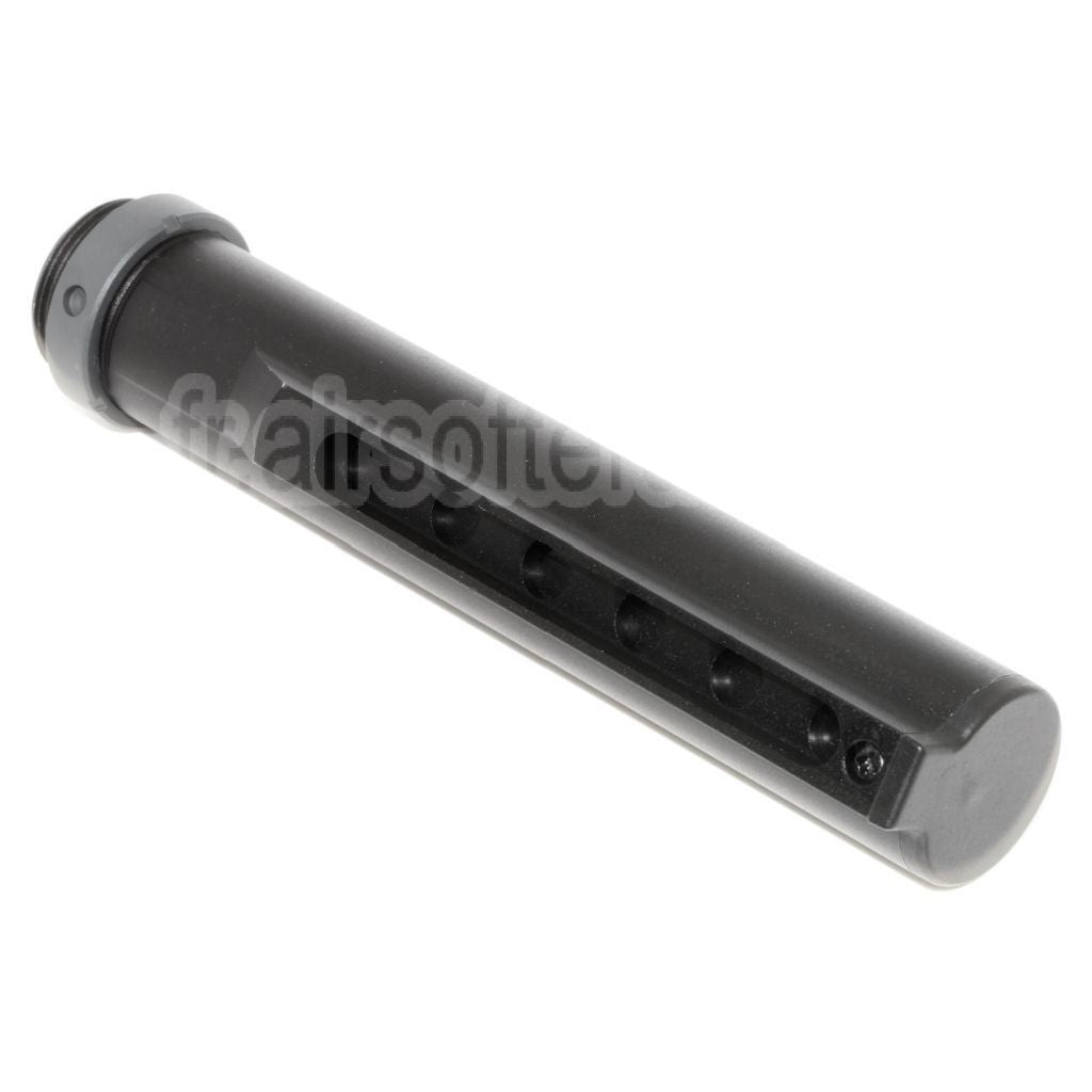 E&amp;C 168mm 5-Positions Extended Crosse Buffer Tube Adaptateur Convient pour E&amp;C Tokyo Marui M16A1 Série AEG Fusil Airsoft Noir