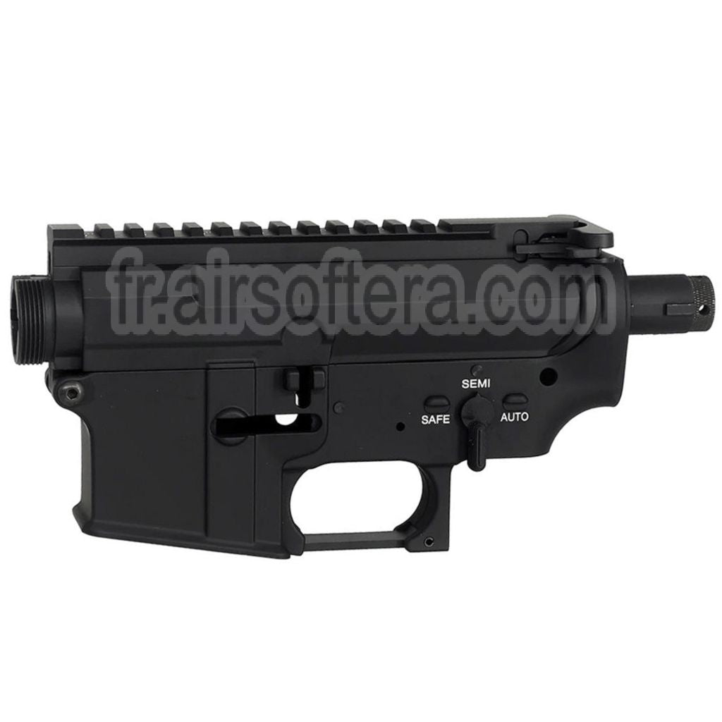 E&amp;C MUR Style Haut Bas Métal Boîtier avec 20mm Top Rail Convient pour E&amp;C Tokyo Marui QD V2 Vitesse Boîte M4 M16 Série AEG Fusil Airsoft Noir