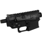 E&amp;C MUR Style Haut Bas Métal Boîtier avec 20mm Top Rail Convient pour E&amp;C Tokyo Marui QD V2 Vitesse Boîte M4 M16 Série AEG Fusil Airsoft Noir