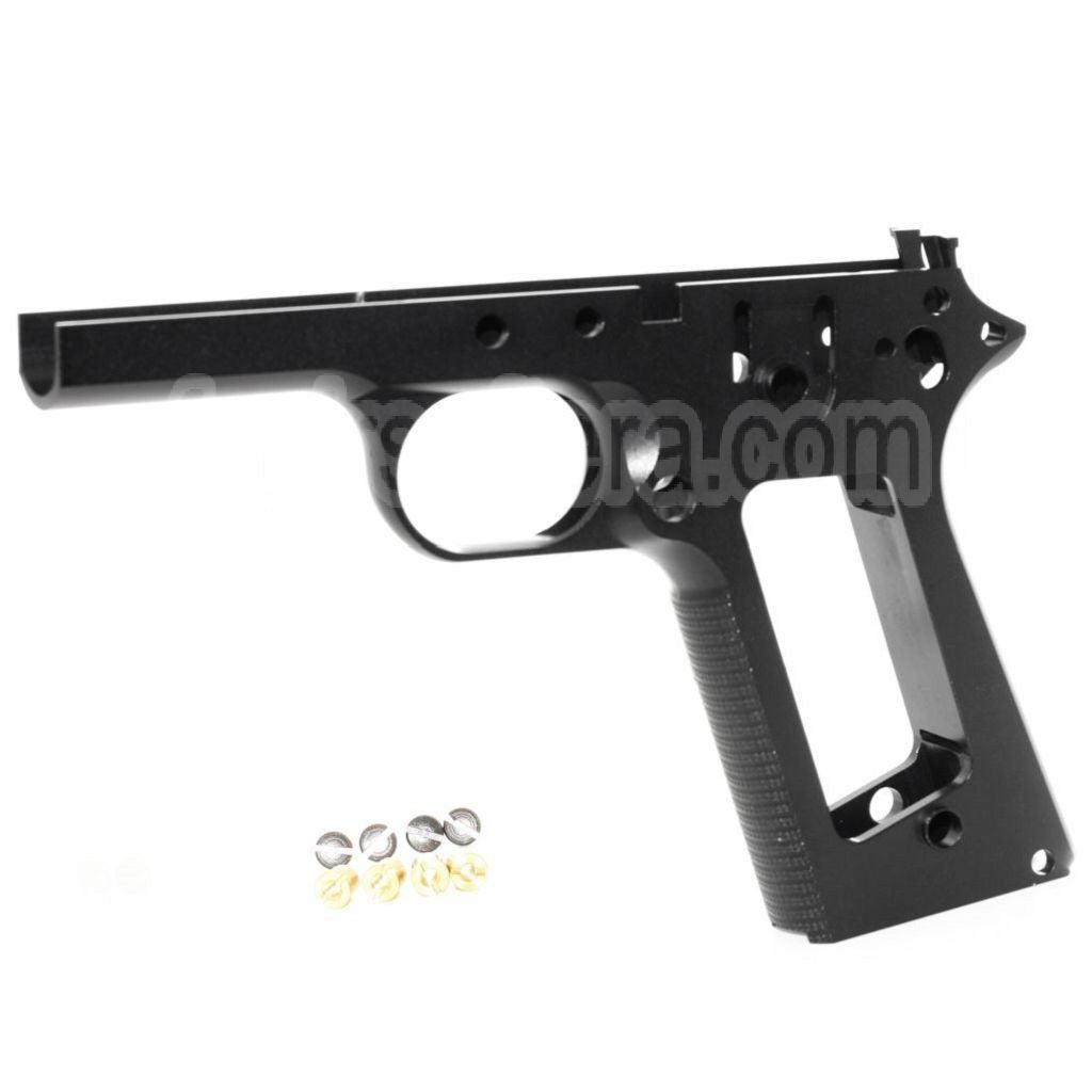 KF Airsoft CNC Aluminium Pistolet Poignée Le Châssis Convient pour Tokyo Marui M1911 Série GBB Pistolet Noir