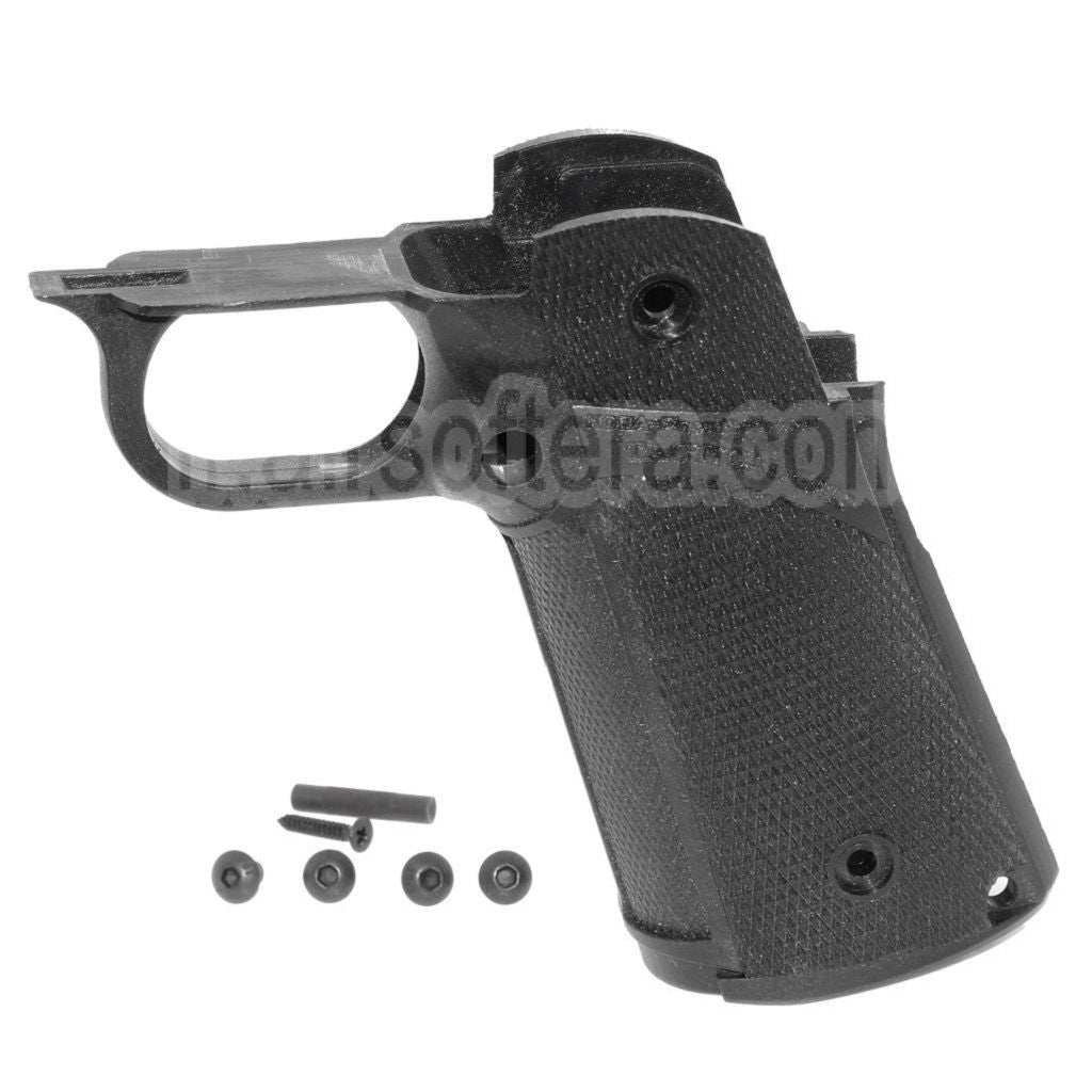 KF Airsoft Polymère Pistolet Poignée Le Châssis Convient pour KJ Works AW WE-TECH Tokyo Marui Hi-Capa Série GBB Pistolet Noir