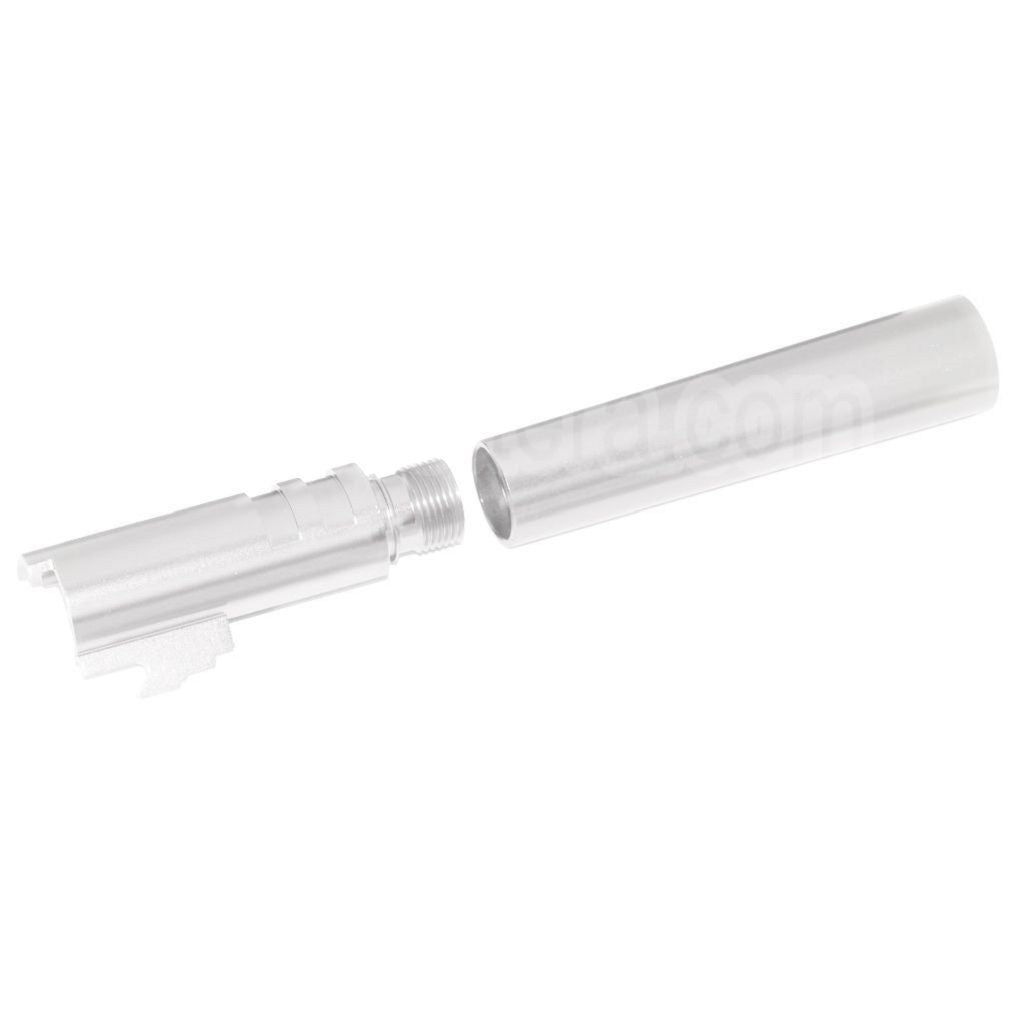 KF Airsoft CNC aluminium style taureau Canon Extérieur + 11mm CW sens horaire Convient pour AW WE Tokyo Marui Hi-Capa 5.1 GBB Pistolet