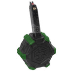 Armorer Works AW Custom 350 Billes Gaz Chargeur adaptatif Tambour Convient pour G17 G18C G-Série GBB Pistolet Airsoft