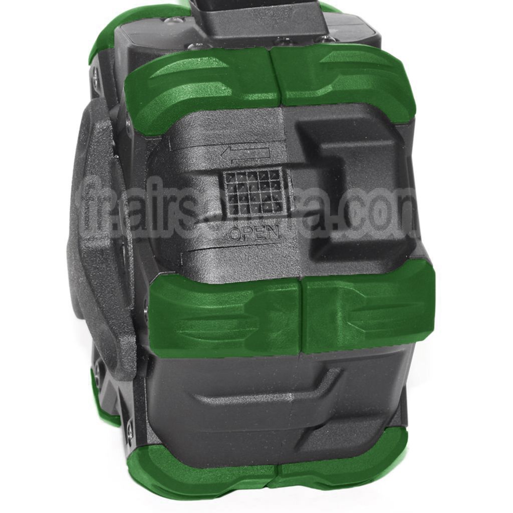 Armorer Works AW Custom 350 Billes Gaz Adaptive Chargeur Tambour Convient pour AW MB Série / KJW / WE (WE-TECH) / Tokyo Marui M9 M92 GBB Pistolet Airsoft