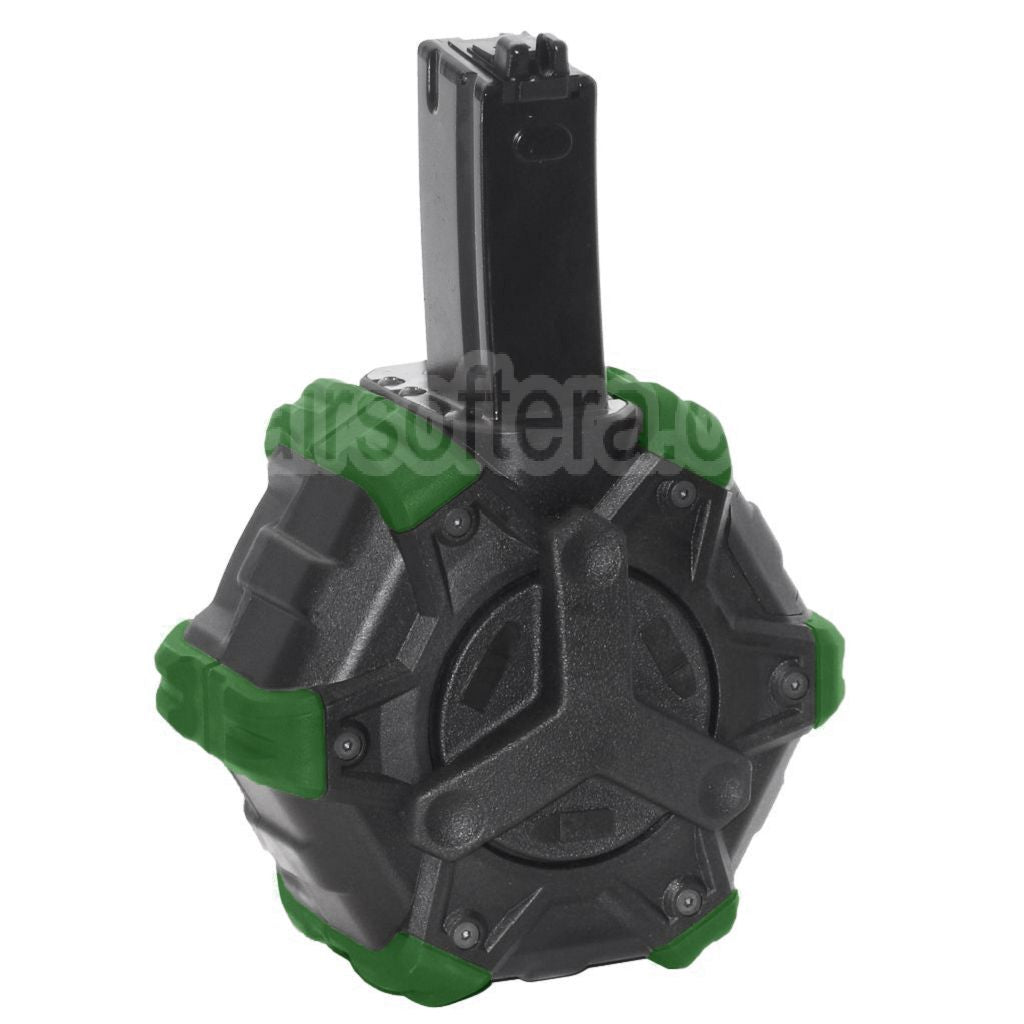 Armorer Works AW Custom 350 Billes Gaz Adaptive Chargeur Tambour Convient pour WE (WE-TECH) AP APACHE MP5 Série GBB Fusil Airsoft