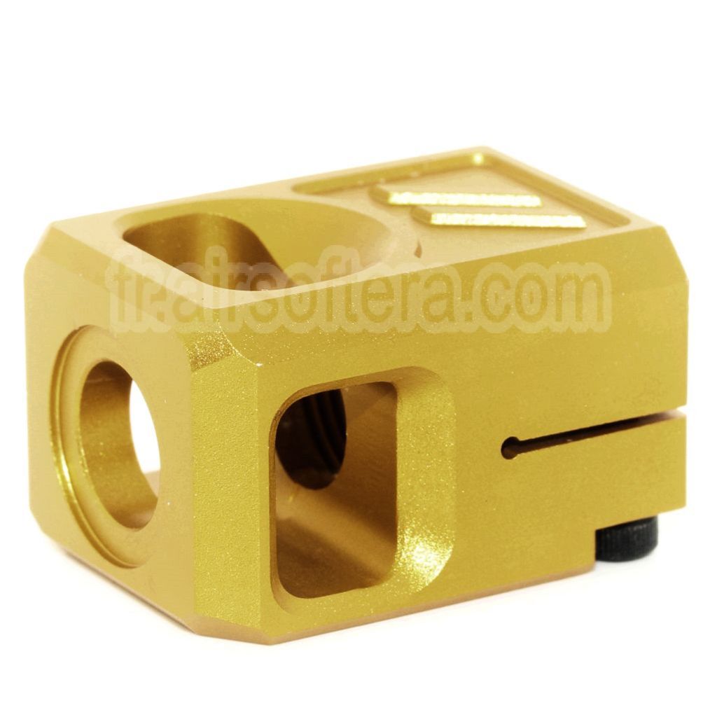 Compensateur en aluminium CNC 5KU V2 -14mm CCW sens antihoraire Convient pour G17 GBB Pistolet Airsoft