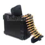 Golden Eagle 2600 Billes Électrique Chargeur Tambour Convient pour Golden Eagle FightLite MCR LMG M4 Série AEG Fusil Airsoft Noir