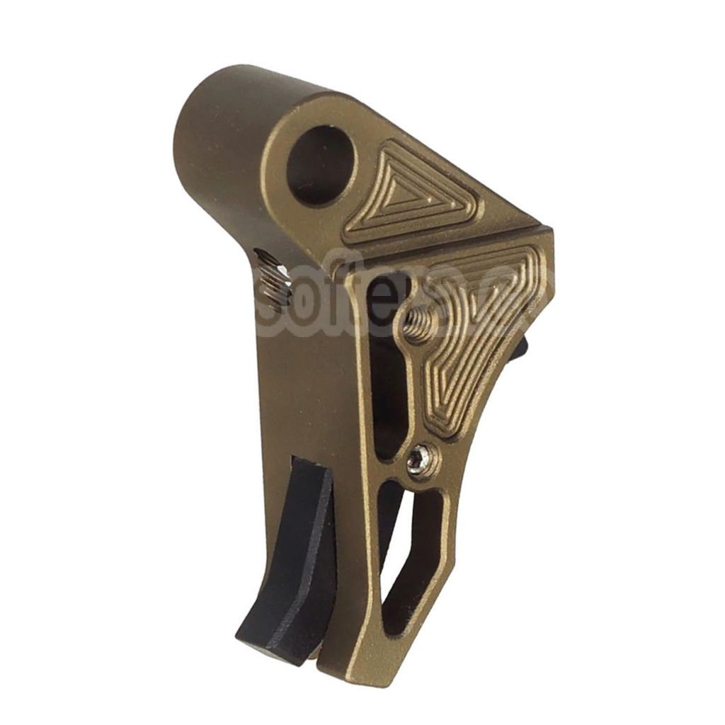 Gâchette en aluminium CNC 5KU EX Style, adaptée pour WE Tokyo Marui G17 G19 G34 série GBB Pistolet Airsoft