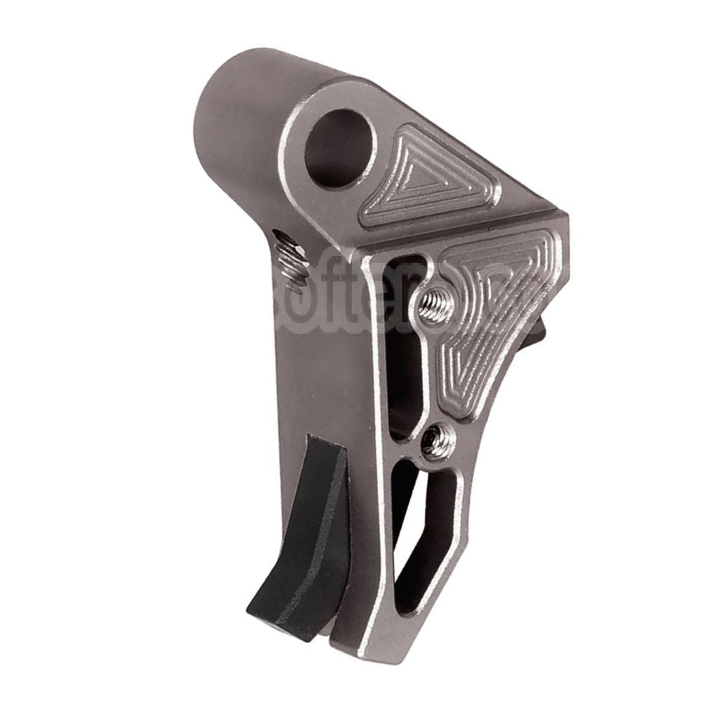 Gâchette en aluminium CNC 5KU EX Style, adaptée pour WE Tokyo Marui G17 G19 G34 série GBB Pistolet Airsoft