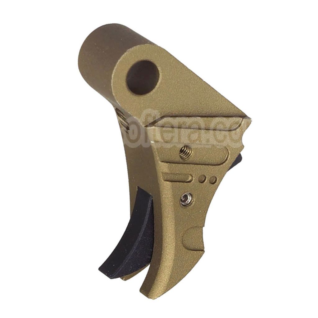 Gâchette en aluminium CNC de Style 5KU SSVI, adaptée pour WE Tokyo Marui G17 G19 G34 série GBB Pistolet Airsoft