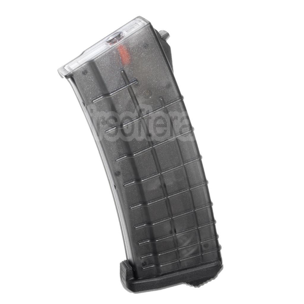 PTS 155 Billes TPM-AK Mid-Cap Chargeur Convient pour AK Série AEG Fusil Airsoft Translucent Noir