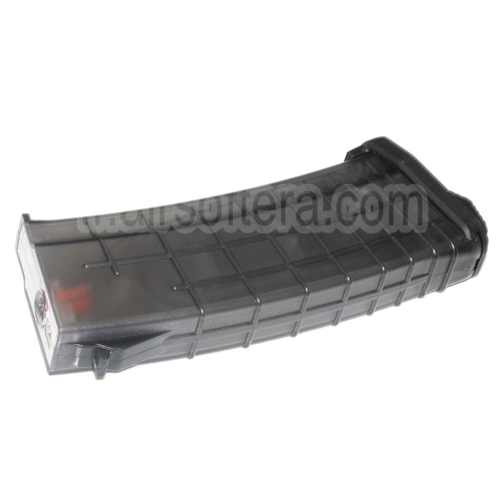 PTS 155 Billes TPM-AK Mid-Cap Chargeur Convient pour AK Série AEG Fusil Airsoft Translucent Noir