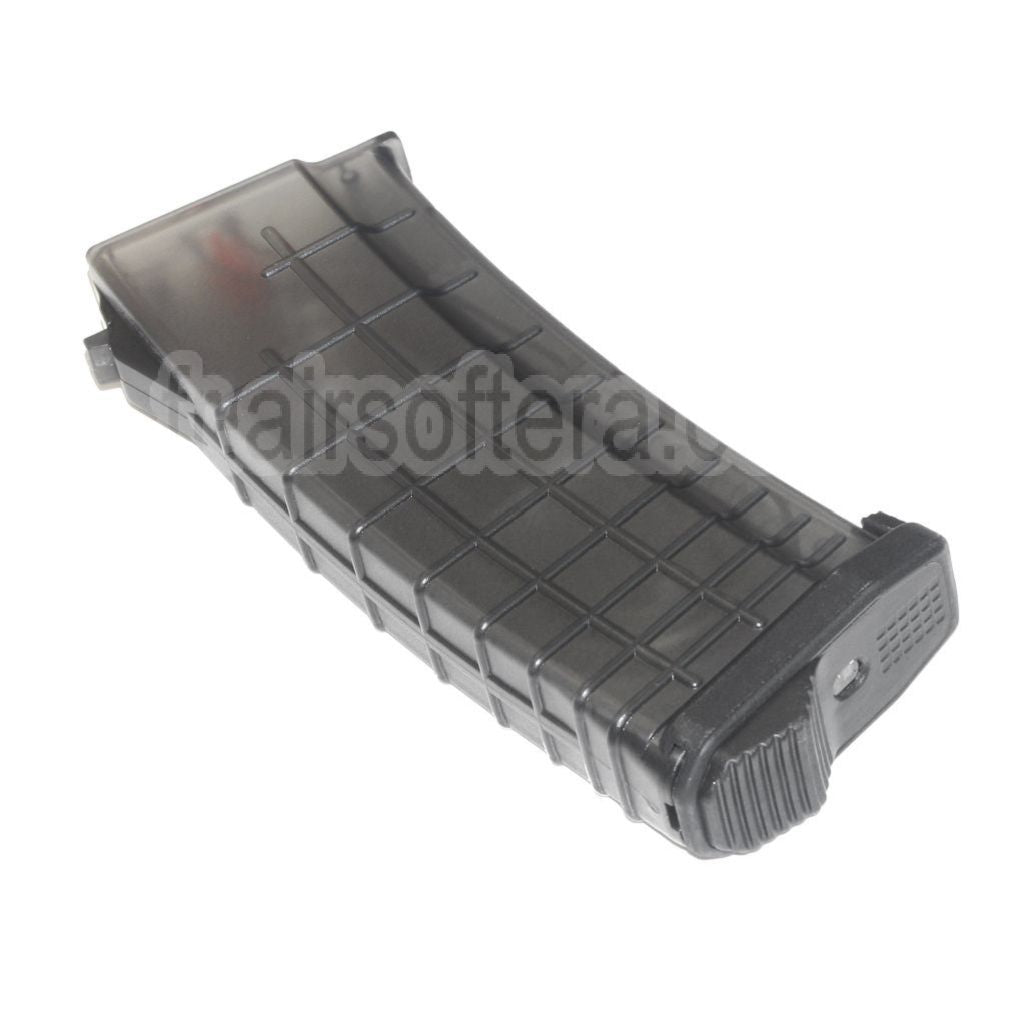 PTS 155 Billes TPM-AK Mid-Cap Chargeur Convient pour AK Série AEG Fusil Airsoft Translucent Noir