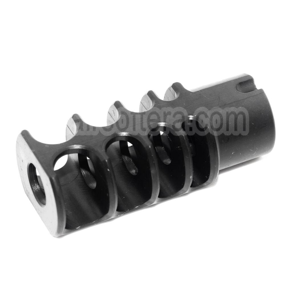 5KU 53mm R Billes-4C Slim Frein de Bouche Cache-Flamme Convient pour -14mm CCW sens antihoraire Canon Fusil Airsoft Noir