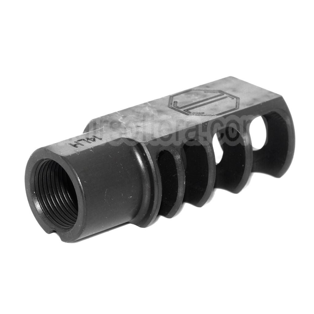 5KU 53mm R Billes-4C Slim Frein de Bouche Cache-Flamme Convient pour -14mm CCW sens antihoraire Canon Fusil Airsoft Noir