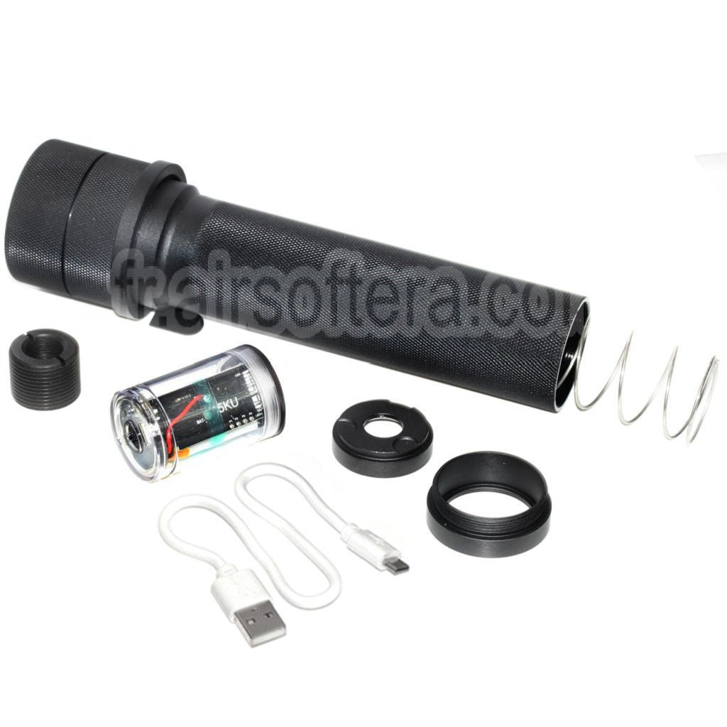 5KU PBS-1 Silencieux avec Spitfire Traceur Convient pour -14mm CCW sens antihoraire Canon AK Série Fusil Airsoft