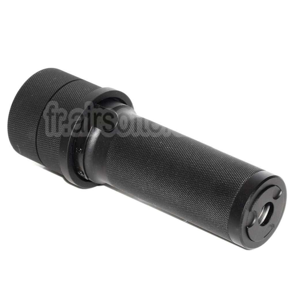 5KU PBS-1 Mini Silencieux avec Spitfire Traceur Convient pour -14mm CCW sens antihoraire Canon AK Série Fusil Airsoft Noir
