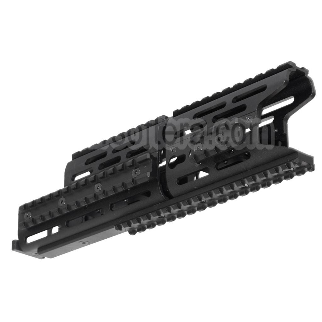 CYMA 276mm Aluminum AK Modular KeyMod RIS Rail de Garde-Main Convient pour CYMA E&amp;L Tokyo Marui AK Série AEG Fusil Airsoft Noir