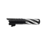 5KU 4.3 Pouces Acier Inoxydable Tornade Style Spirale Canon Extérieur +11mm CW sens horaire Convient pour Tokyo Marui Hi-Capa 4.3 GBB Pistolet Airsoft
