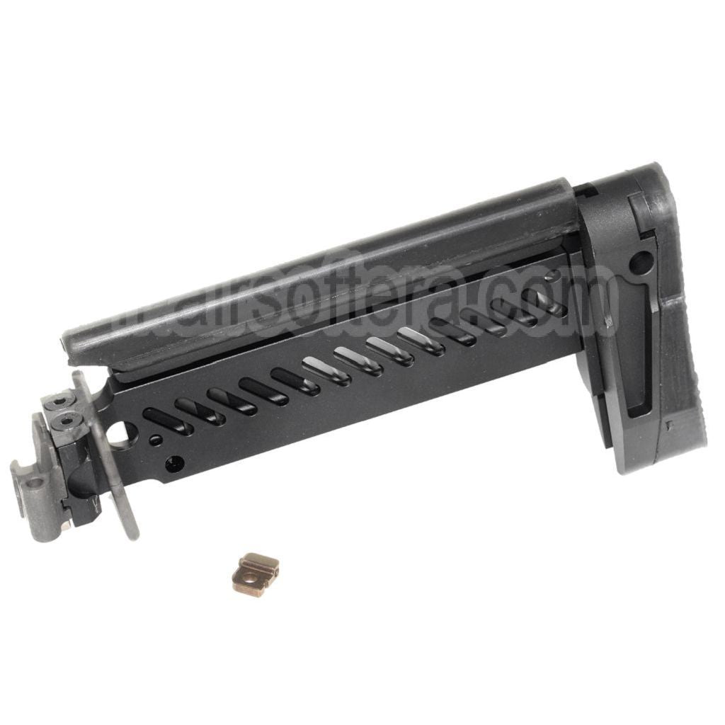 5KU PT-1 AK Side Pliable Crosse Convient pour CYMA D-Boys LCT GHK Tokyo Marui AK Série AEG GBB Fusil Airsoft Noir