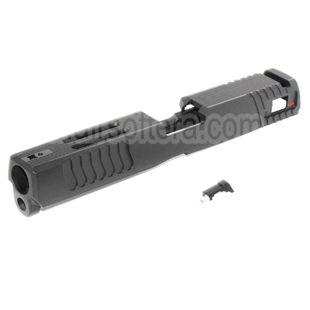 APS Aluminium Glissière Convient pour APS SHARK Série 6mm 4.5mm GBB Pistolet Airsoft Noir